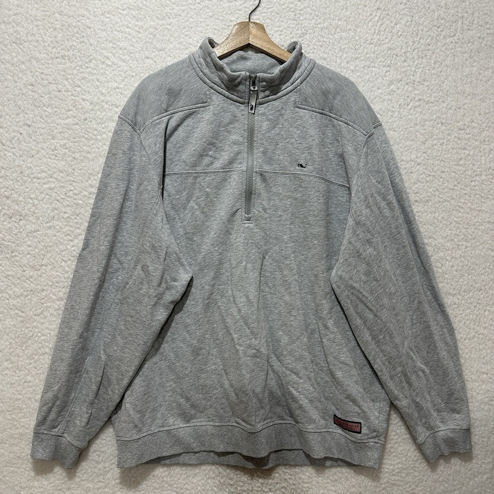 Vineyard Vines Target Men's Gray Quarter Zip Pullover Size 2XL